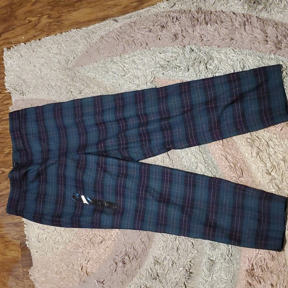 Banana Republic Hayden Pant Green Plaid NWOT  sz 10 - Picture 2 of 9